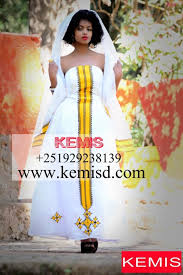 Mebrat Ethiopian Wedding Dress Kemis Designs