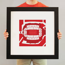 Carter Finley Stadium Map Art