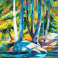 Acrylic Forest Painting Class – Block Technique event image
