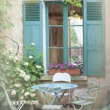 French Country Photography Blue Bistro Table Chairs Etsy French Country Decorating French Country Cottage French Country House