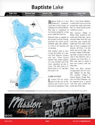 Baptiste Lake Alberta Anglers Atlas