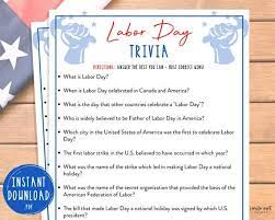 Displaying 162 questions associated with treatment. Labor Day Trivia Game Labor Day Printable Games America Etsy In 2021 Trivia Trivia Games Printable Games