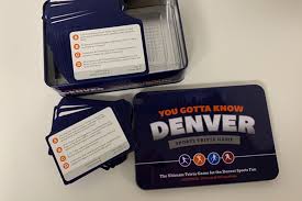 Oct 21, 2021 · the trivia players banter back and forth, throwing out the names of germán márquez (the former silver slugger winner, don't forget) and kyle freeland, the colorado native who could do. Denver Sports Trivia Game Colorado Country Life Magazine