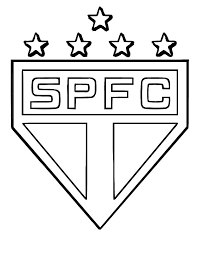 Escudo do time tri campeão mundial brasileiro. Desenho De Escudo Do Sao Paulo Para Colorir Tudodesenhos
