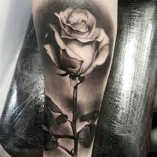 Beautiful Black And White Flower Tattoo Designs Rose Tattoos Realism Arm Design The Most Lovely And Beautiful Ever Inked Rose Tattoo Design Rose Tattoos For Women Rose Tattoos For Men Realistic Rose Tattoo