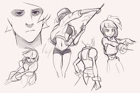 By hachirou, posted 10 years ago anime artist. Drawing Drill 46 Character Poses Torso Anatomy Faces Smirking Raven