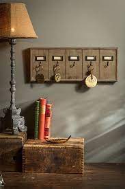 5 Key Hotel Key Rack Rustic Keys Key Rack Decor