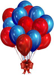 Blue And Red Balloons Balao Vermelho Imagens De Baloes Baloes Azuis
