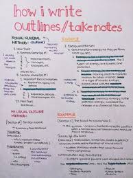 Cw0630 How I Write Outlines Take Notes For Those Of You That Were Asking School Study Tips School Notes Life Hacks For School