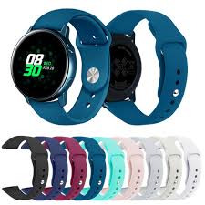 The functionality of a smartwatch with the natural feeling of a real watch, the galaxy watch is also a standalone phone that brings connectivity and freedom matching a device of its size. Amerteer For Samsung Galaxy Watch Active 2 Replacement Silicone Quick Release Stylish Sport Wrist Band Straps Wristbands Bracelet Watch Band Walmart Canada