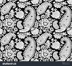 Black And White Paisley Print Black And White Paisley Pattern