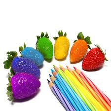 Rainbow Colored Magical Strawberries Seeds Rainbow Photo Rainbow Colors Strawberry Seed