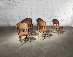 Smilemart modern accent chair and ottoman set contemporary. Ensemble De 6 Chaises Bistrot Annee 30 De La Brasserie Georges Lyon
