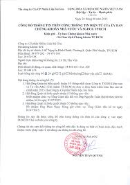 Tên công ty: Cty CP Nhiên Liệu Sài Gòn CỘNG HÒA XÃ HỘI CHỦ ...