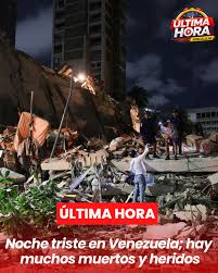 🚨 ÚLTIMA HORA | Una noche de angustia y dolor vive Venezuela tras el fuerte  terremoto. Mientras continúan las labores de rescate, el país permanece en  vilo por la suerte de las
