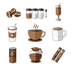 9 Kaffee Abbildung Design Vektor Kaffee Vectors Coffee Illustration Illustration Design Design