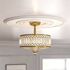 Ceiling light fixtures are the perfect lighting solution for kitchens, bedrooms, hallways and bathrooms. Kelly Clarkson Home Laurie 2 Light 14 75 Chandelier Style Drum Semi Flush Mount Reviews Wayfair