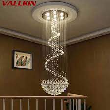 Close to ceiling lights are preferred over hanging lights for ceilings 8ft and lower. Shop Ceiling Chandeliers Modern Crystal Chandelier Pendant Lamp Chandeliers Indoor Lamps K9 Crystal Pendant Lamp Hanging Fixtures Online From Best Ceiling Lights On Jd Com Global Site Joybuy Com