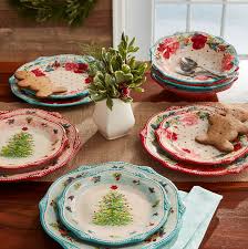 The entire dish collection—four dinner plates, four salad plates, four bowls, four fruit bowls, a pair of salt and pepper shakers, and a butter dish with a lid—can be yours for nearly 33% off. The Pioneer Woman Holiday Dinnerware At Walmart Where To Buy Ree Drummond S Holiday Dishes