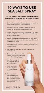 The best way to make use of salt water hair spray benefits depend on your hair's texture and what look you want to achieve. How To Make Sea Salt Hair Spray Arxiusarquitectura
