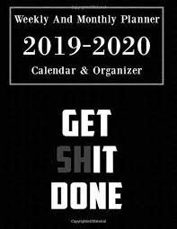 Weekly And Monthly Planner 2019 2020 Calendar Calendar Organization Monthly Planner Daily Weekly Monthly Planner