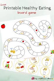 Kids Kitchen Healthy Eating Game Printable Sugar Spice