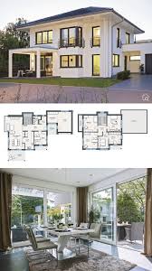 Einfamilienhaus Stadtvilla Klassisch Mit Garage Walmdach Architektur Grundriss 180 Qm Gross 5 Zimmer 3 Kinderzimmer Bur Haus Grundriss Walmdach Stadtvilla
