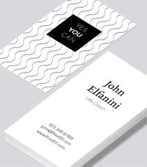 Business card, business card mockup. Life Coach Business Card Modern Design