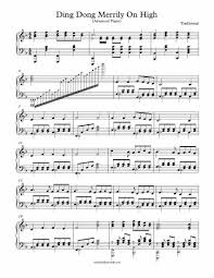 Advanced Difficult Piano Arrangement For Ding Dong Merrily On High Sheet Music Music Lessons For Kids Piano