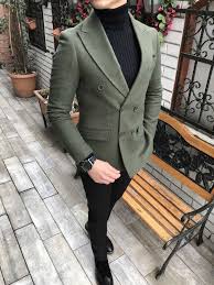 Terziademaltun Italyan Stil Erkek Slim Fit Kadife Kase Blazer Yesil Tek Ceket T3087 1 Erkek Moda Tarzlari Stil Erkek Centilmen Stili