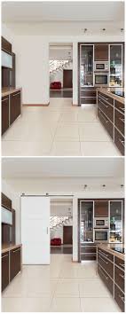 Masonite 30 In X 84 In Melrose Solid Core Primed Composite Interior Sliding Barn Door Slab With Hardware Kit 47583 The Home Depot Home Interior Barn Doors Interior Sliding Barn Doors