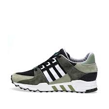 Adidas Eqt Support 93 Olive Green White Sneakers Retro Shoes Sneaker Head