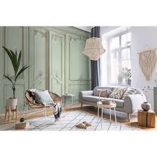 Papier Peint Panoramique Boiseries Haussmann Vert De Gris En 2020 Boiseries Papier Peint Panoramique Decoration Maison