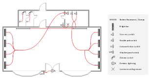 Lighting And Switch Layout Design Elements Electrical