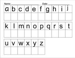 The alphabet originated around the 7th century ce to write old english . Copy And Write Uppercase And Lowercase Alphabet Letters From Model