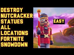 Complete the new challenge and you'll unlock the. Destroy Nutcracker Statues All Locations Fortnite Season 5 Operation Snowdown Challenges Quests Fortnitebattleroyale