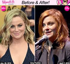 Getting from red hair to blonde or platinum can take some work, but with patience you can do it at home. Amy Poehler S Red Hair Makeover See Her Dramatic New Dye Job Hollywood Life
