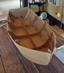 Cardboard Ship Building So Clever Cardboard Boat Paper Boat Boat Projects