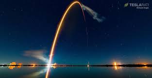 Shows a view of a predawn spacex falcon 9 rocket launch from florida as it appeared from chesapeake beach, maryland on march 14, 2021. Spacex Adds Mystery Falcon 9 Launch To Packed October Manifest