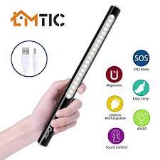 Lmtic Under Cabinet Light Touch Control 4 Lighting Modes Closet Light 2000mah Rechargeable Led Stick Light For K Led Light Stick Stick Lights Closet Lighting
