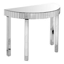 Semi Circle Mirrored Hall Console Table Mirrored Console Table Hall Console Table Console Table
