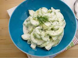 gurkensalat mit creme fraiche rezept elle republic recipe creme fraiche cucumber salad creme fraiche recipes