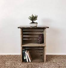 33 impressive diy wooden crate design ideas that looks so amazing crate nightstand wooden crates nightstand diy wooden crate