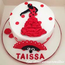 Flamenco Gateau Deco Espagne Miam