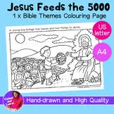 Jesus feeds the 5000 coloring page google search from feeding of the 5000 coloring page. Jesus Feeding The 5000 Worksheets Teaching Resources Tpt