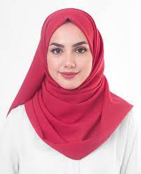 But there's much more to the islamic dress code for women than the hijab. Crimson Red Georgette Hijab In 2021 Beautiful Hijab Hijab Red Hijab