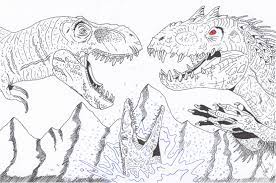 Indominus rex coloring page | free printable coloring pages Best Of Jurassic World Indominus Rex Coloring Pages Ucoloring