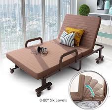New H A 75 X 32 Folding Rollaway Bed Adjustable Guest Bed Chaise Lounge Chairs Reversible Mattress Pillow Coffee Online Seetopstar In 2020 Roll Away Beds Chaise Lounge Chair Guest Bed