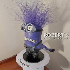He was made specificly for my next brickjournal article! Purple Minion Cake Cake By Robert Harwood Cakesdecor