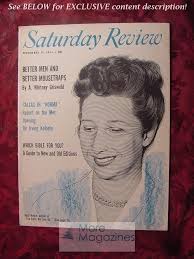 SATURDAY REVIEW November 10 1956 RUTH MOORE A. WHITNEY GRISWOLD JOHN  HAVERSTICK